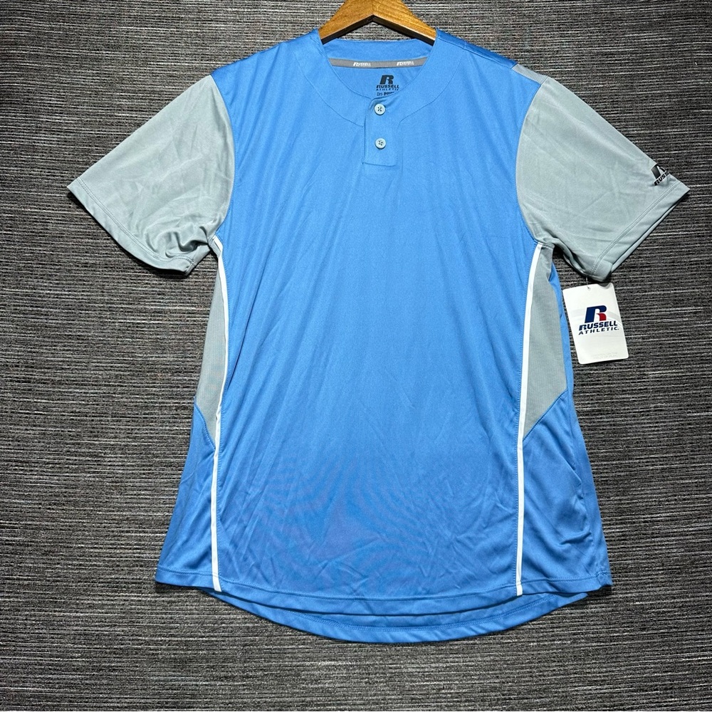 Russell Athletic Baseball Jersey Juniors XL Blue Dri-Power